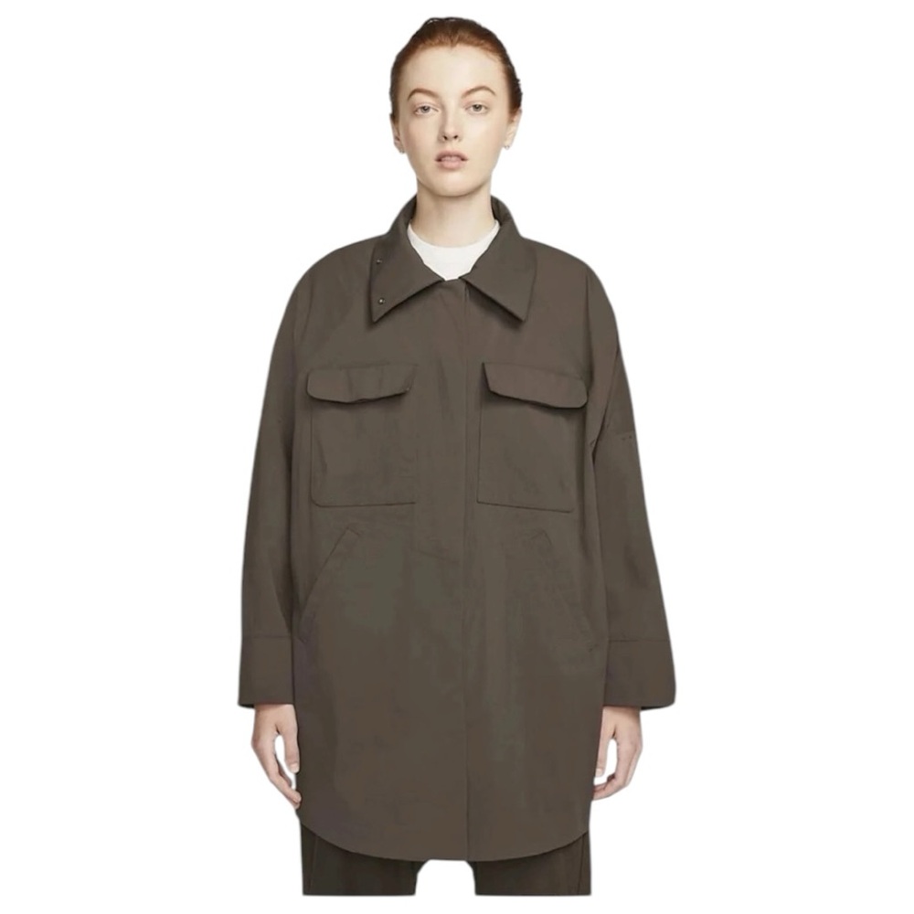 Nike ESC Every Stitch Considered Bonded Jacket M Button Waterproof Brown DH2959